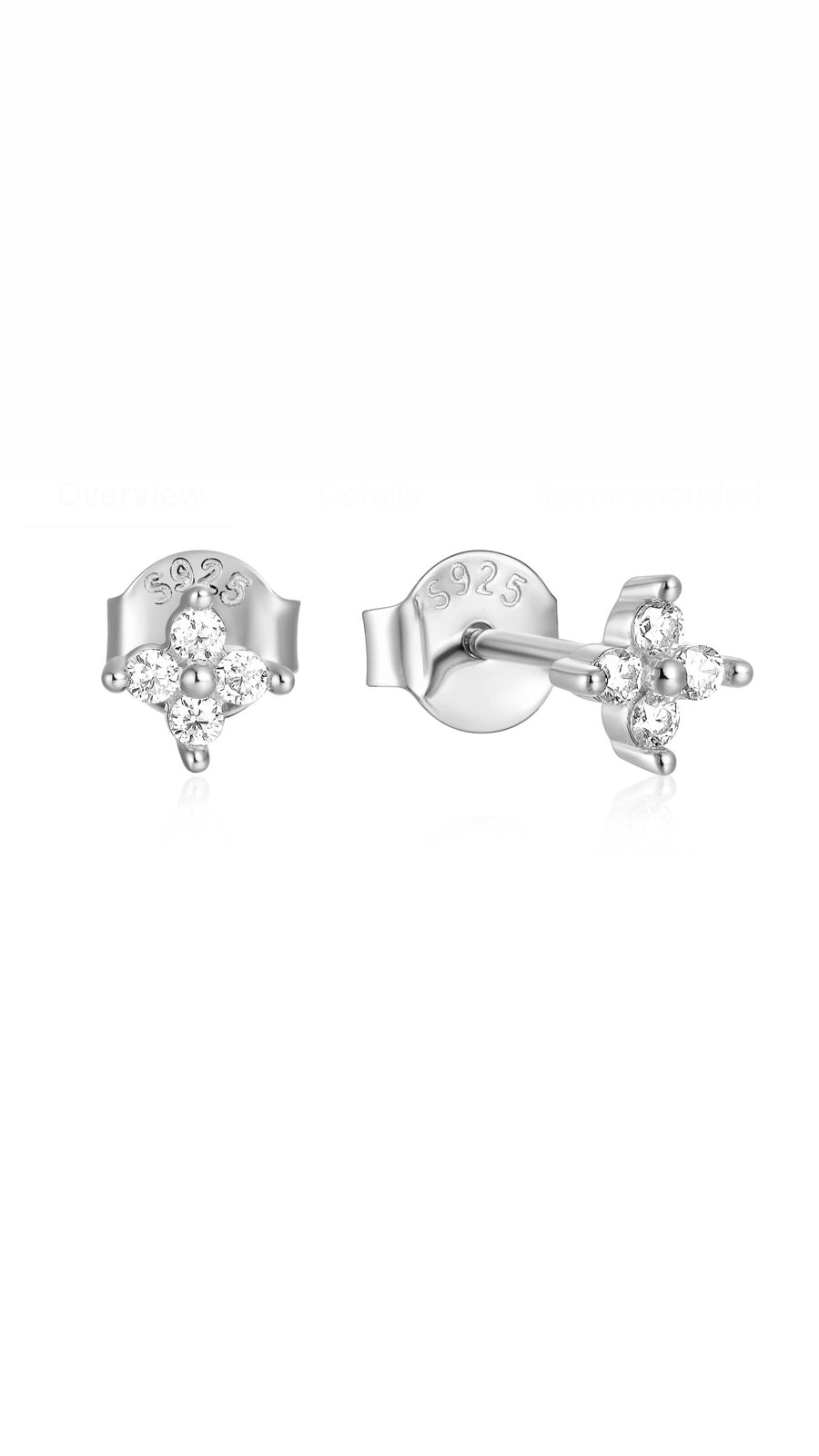 Lily studs silver