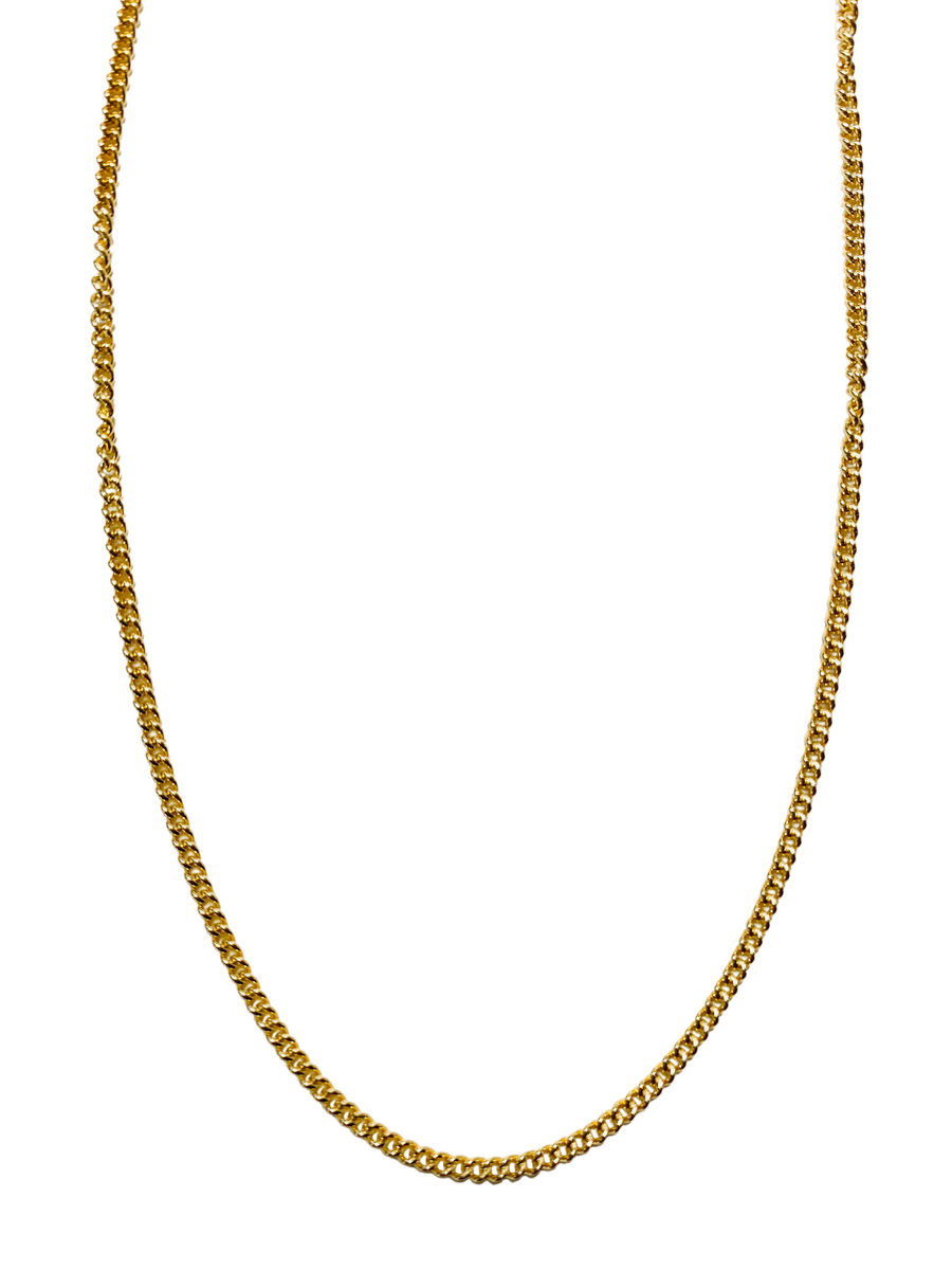 14k Cable chain necklace