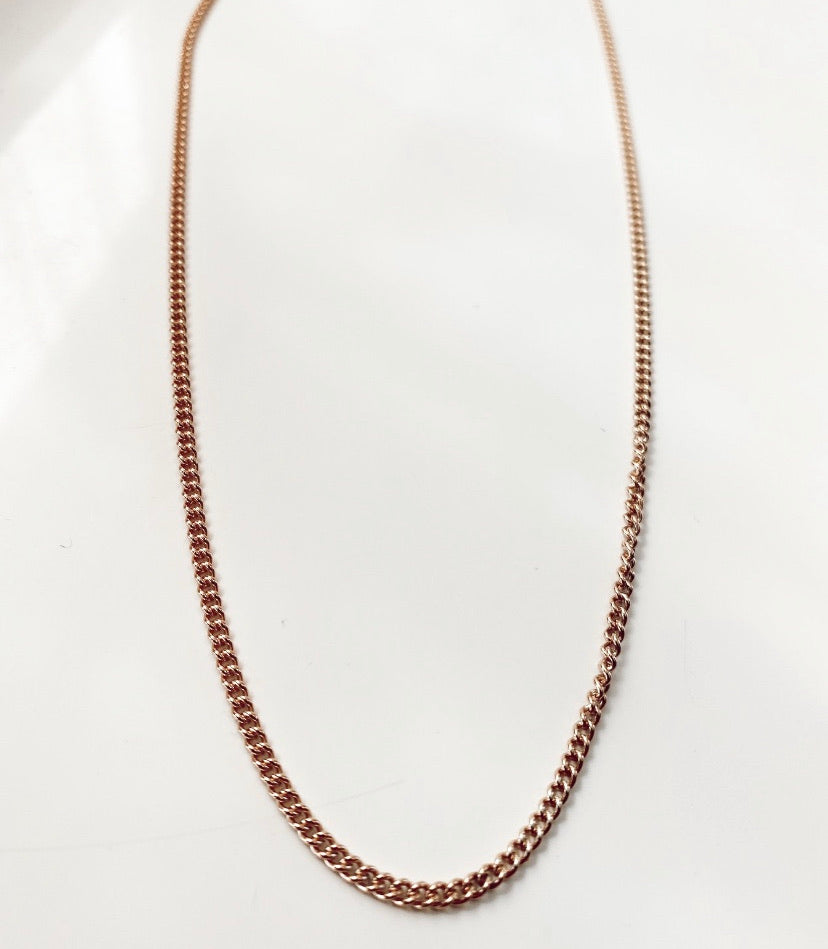14k Cable chain necklace