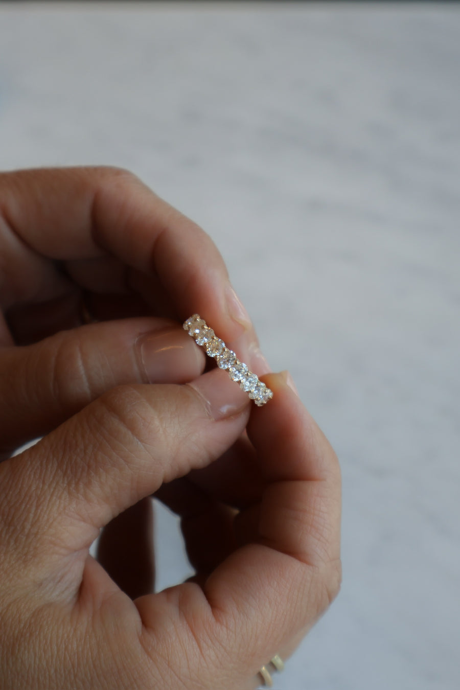 Oval Eternity Band