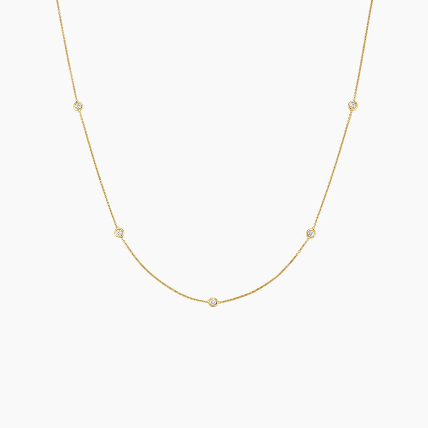 Topaz Station Necklace