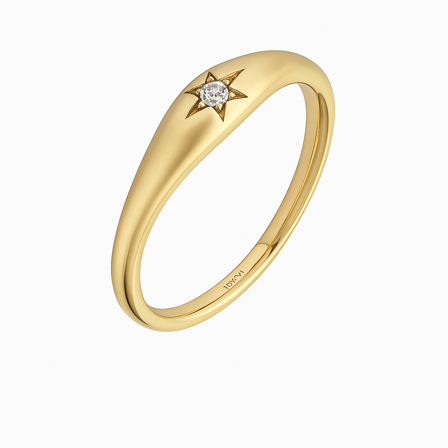 Diamond Starburst Signet