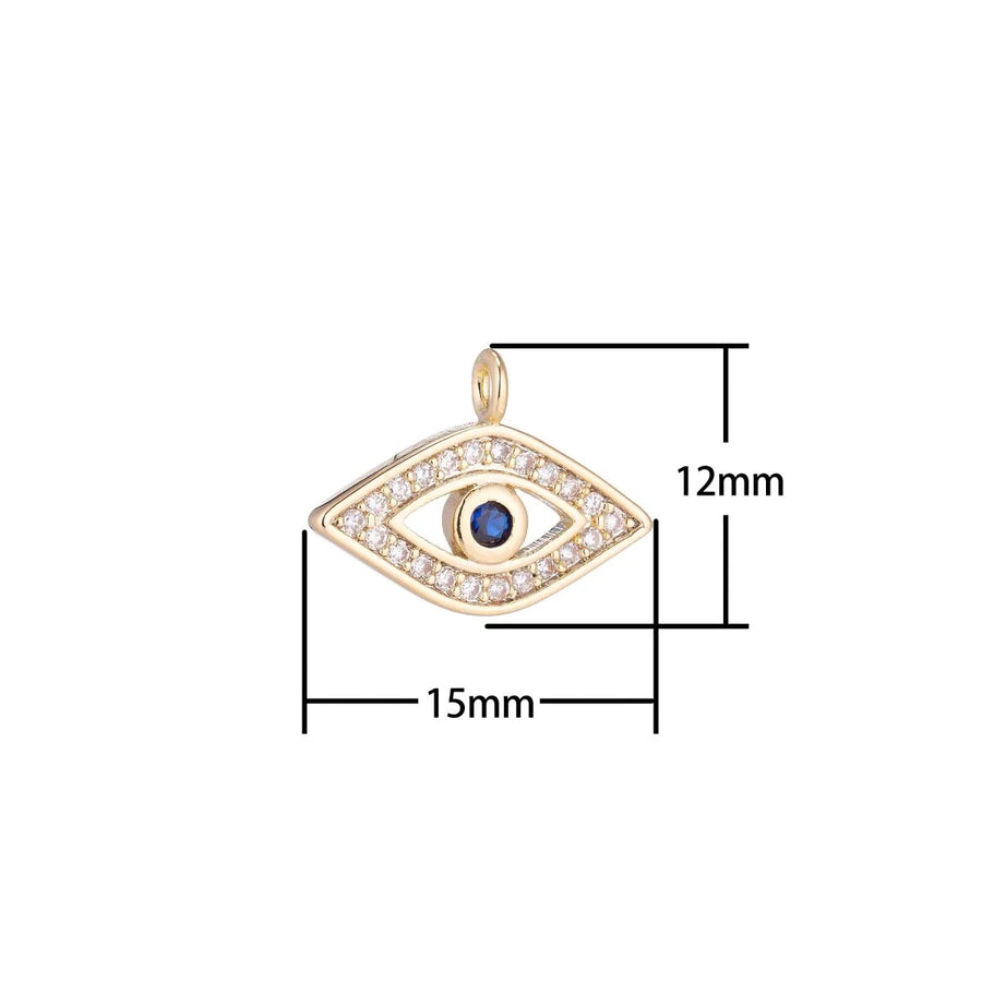 Sapphire Evil Eye Charm