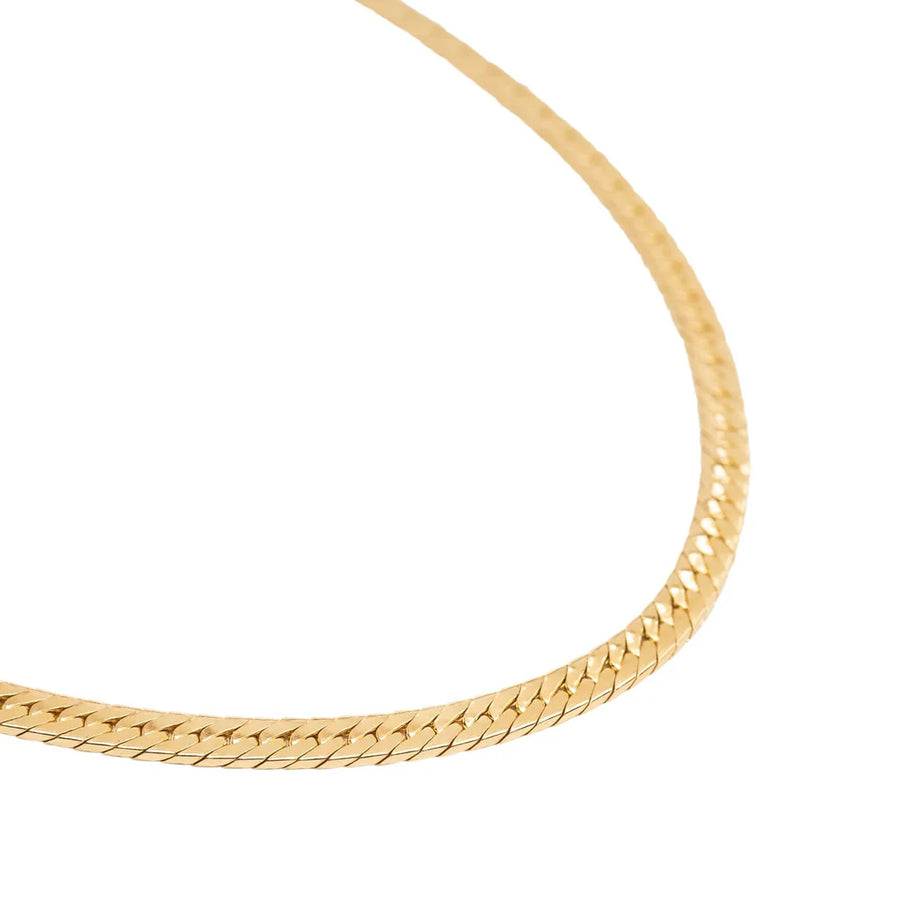 Textured 14k herringbone chain