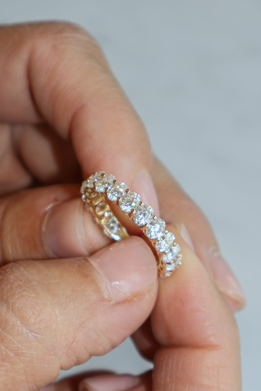 Oval Eternity Band