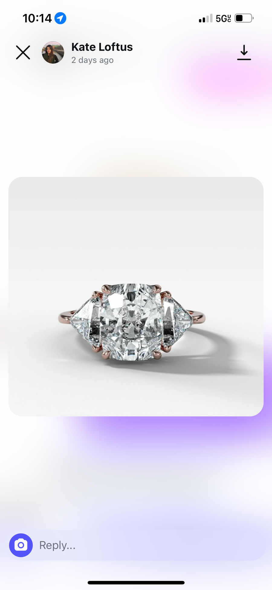 Kate custom ring deposit