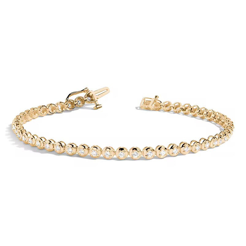 Mary Tennis Chain Bracelet – 14k Gold Fill