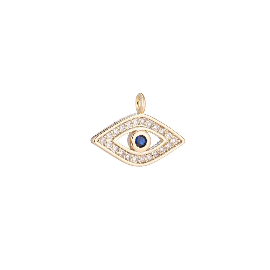 Sapphire Evil Eye Charm