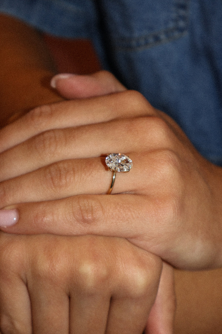 3 CT Oval Prong Solitaire Ring