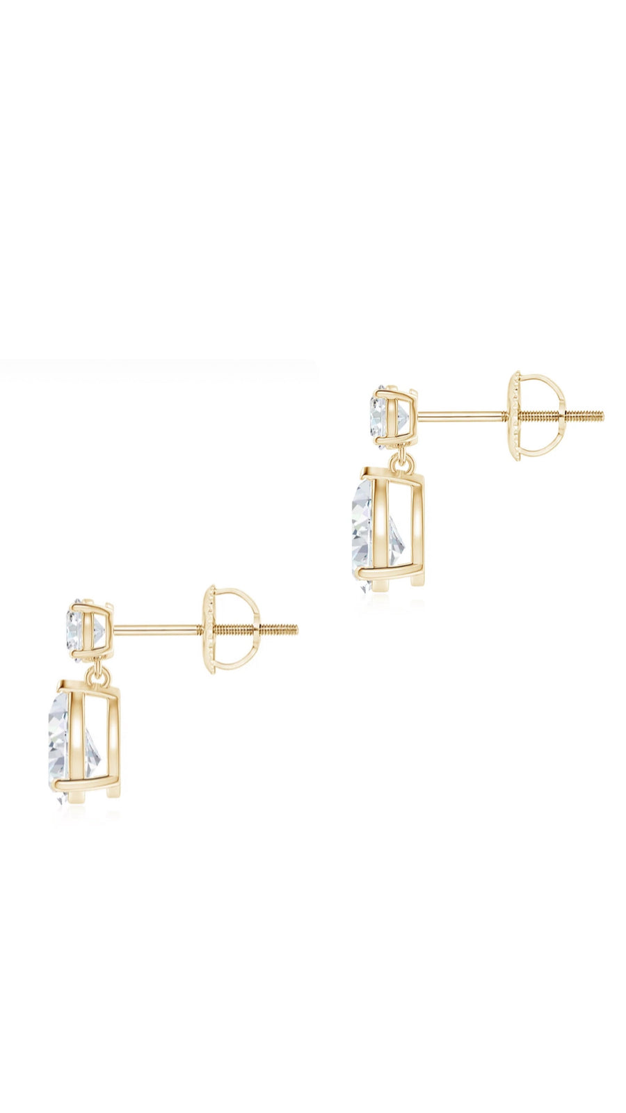 Pear and Topaz Studs