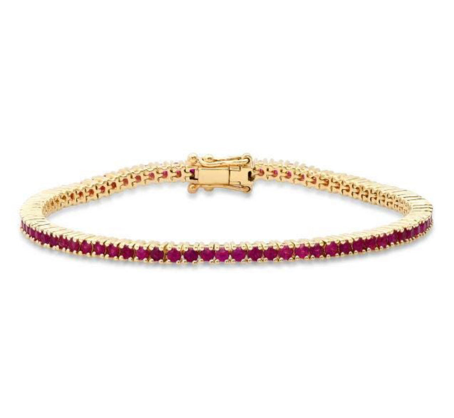 Ruby Petite Tennis Bracelet