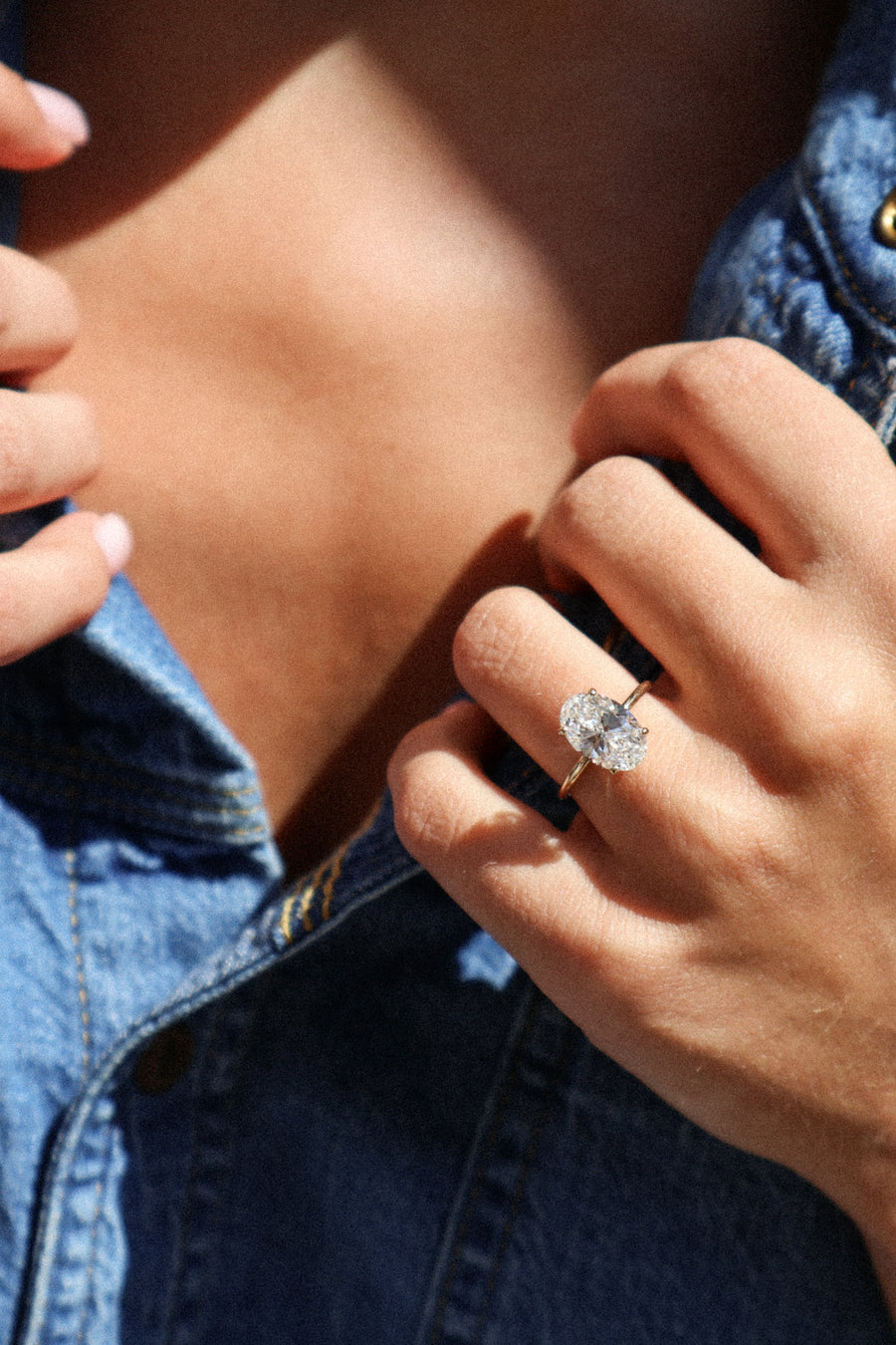 3 CT Oval Prong Solitaire Ring