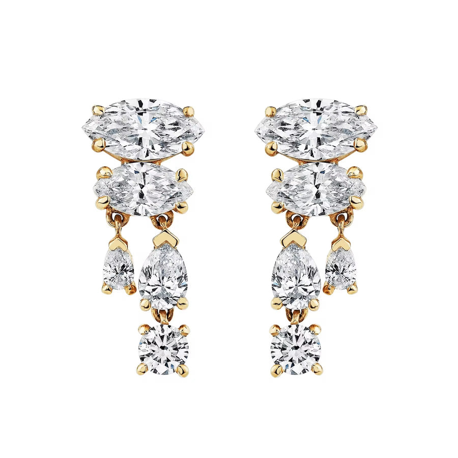 Holiday White Topaz Drop Stud