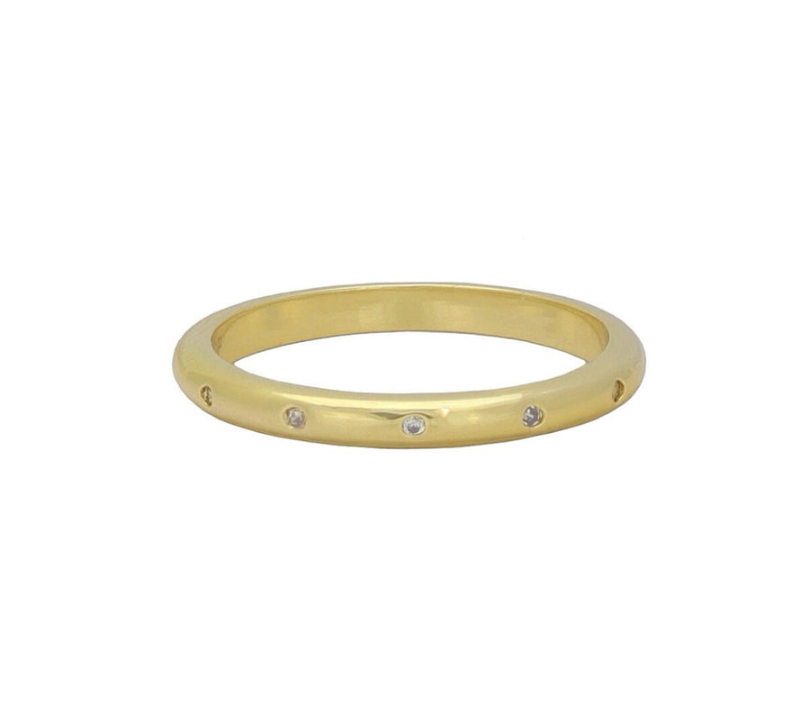 14k and topaz band