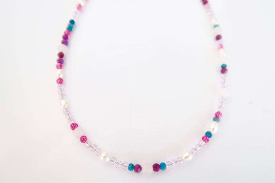 Mixed beaded necklace