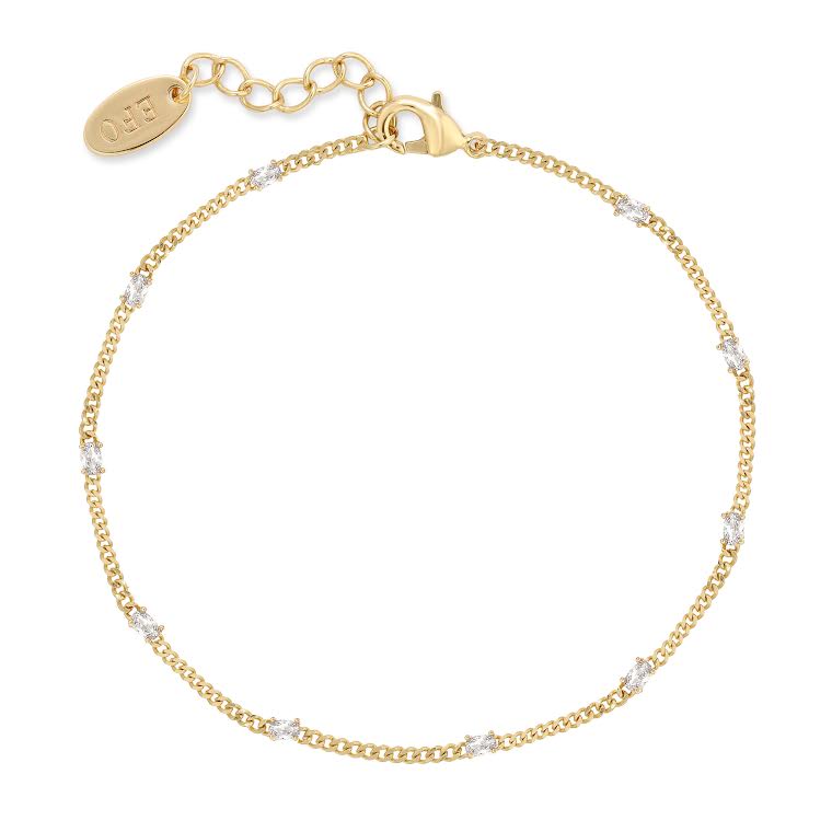 Nina Chain Bracelet Clear