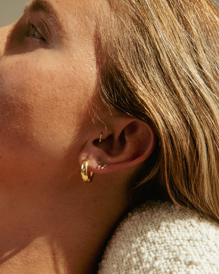 Gold Fill Chunky Hoops X CAIT