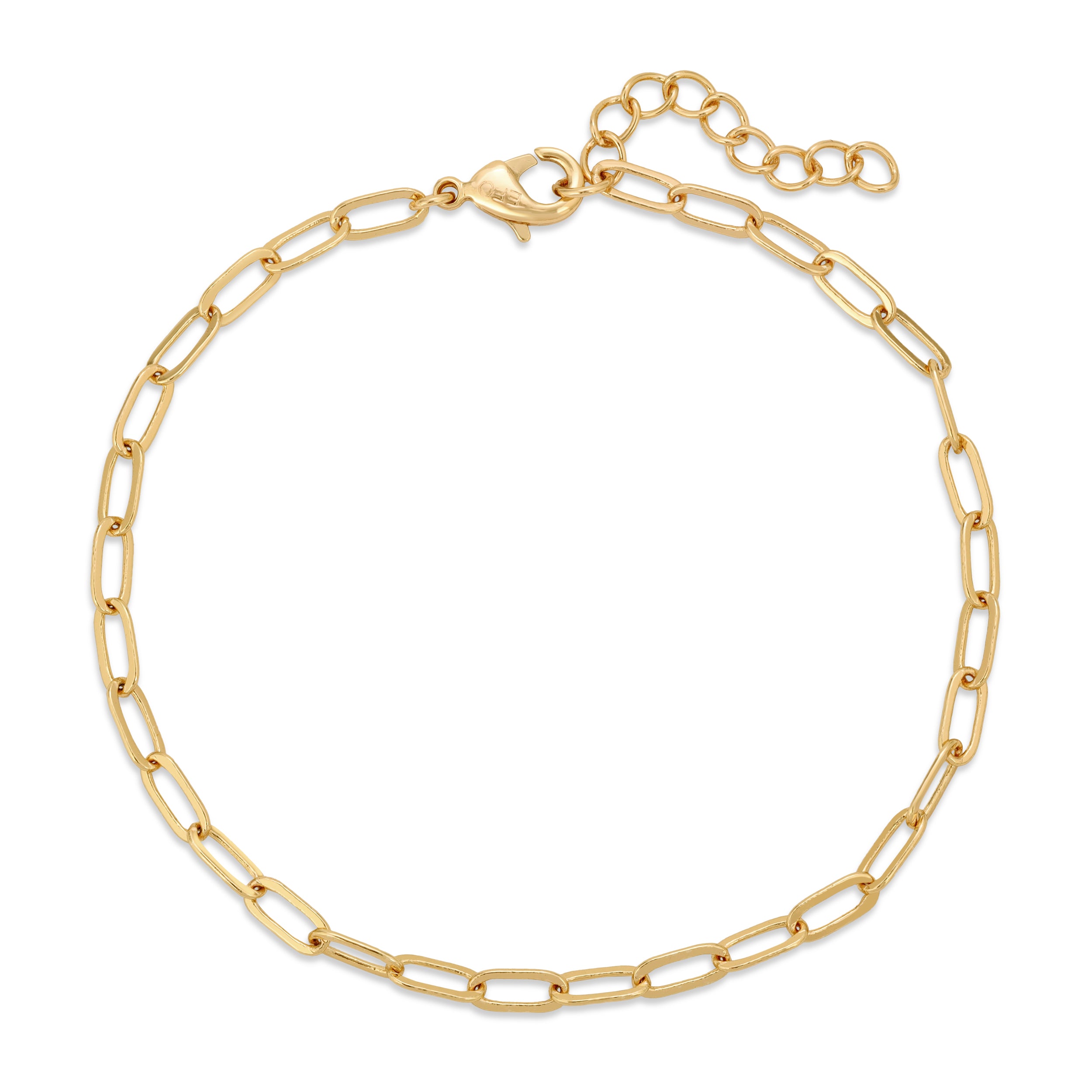 14k Thin Link Bracelet