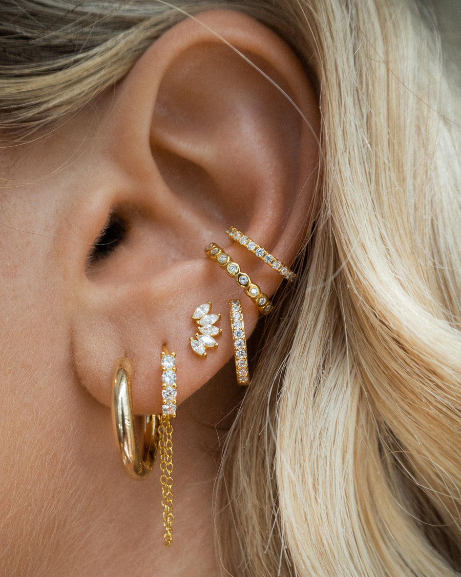 Solid gold and Diamond studs