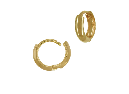 Solid Gold Chunky Hoops